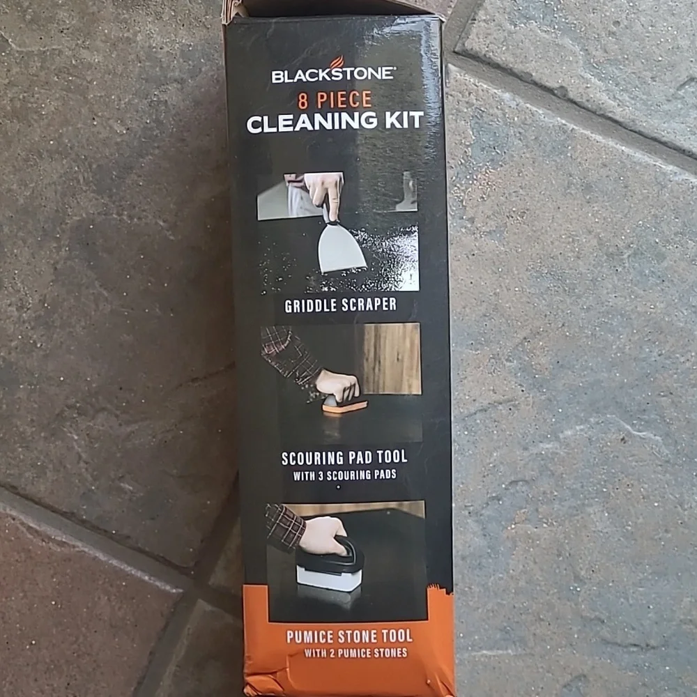 Brand New Box Set 8 piece Blackstone Grill Griddle Cleaning Kit